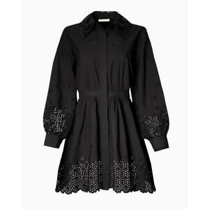 NEW, Ulla Johnson Gemma broderie anglaise cotton-poplin shirt dress Sz 4 #MD1248